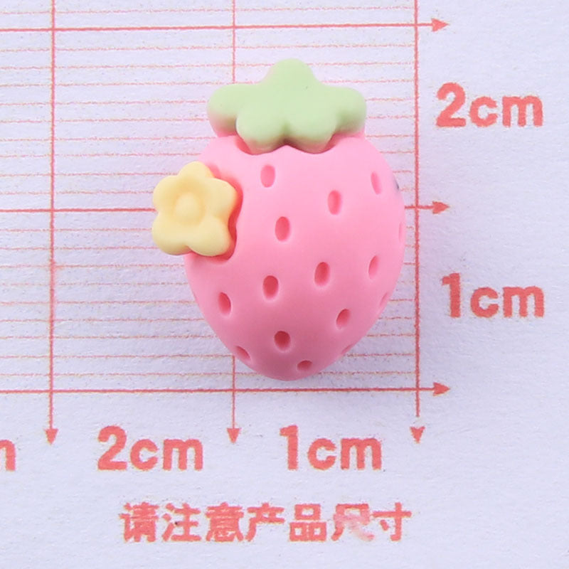 Wholesale Five Color Fruit Flower Resin Accessories diy Cream Glue Phone Case